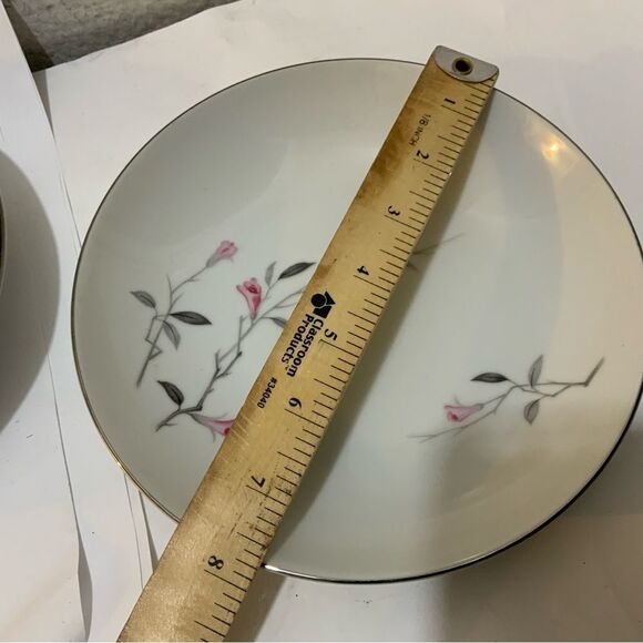 Set of 3 Cherry Blossom 7.5" Plates by Fine China of Japan 1067 - Picture 6 of 6